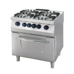 Maxima Gastro Heavy Duty Herd - 4 Brenner - Doppeleinheit - 70 cm Tief - 36 kW - Gas inkl. Elektroofen