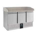 Combisteel Compact Line Pizzatisch 3 Türen – Breite 1400