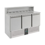 Combisteel Compact Line Pizzatisch 3 Türen – Breite 1368