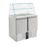 Combisteel Compact Line Gekühlte Saladette mit Glas 2 Türen