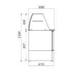 Combisteel Compact Line Gekühlte Saladette mit Glas 3 Türen – Bild 2