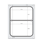 Hendi Matrize für Versiegelungsmaschine, ein zweiteiliger Behälter (227x178 mm) – Bild 2