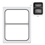 Hendi Matrize für Versiegelungsmaschine, ein zweiteiliger Behälter (227x178 mm) – Bild 3