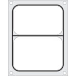 Hendi Matrize für Versiegelungsmaschine, ein zweiteiliger Behälter (227x178 mm)
