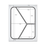 Hendi Matrize für Versiegelungsmaschine, ein dreiteiliger Behälter (227x178 mm) – Bild 2