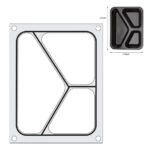 Hendi Matrize für Versiegelungsmaschine, ein dreiteiliger Behälter (227x178 mm) – Bild 3