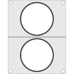 Hendi Matrize für Versiegelungsmaschine, zwei runde Behälter (ø115 mm)