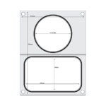 Hendi Matrize für Versiegelungsmaschine, zwei Behälter (1x 178x113 mm, 1x ø115 mm) – Bild 2