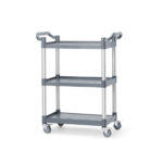 AmerBox Servierwagen aus Polypropylen mit 3 Fächern, klein, 800x420x(H)945mm – Bild 2