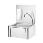 Hendi Handwaschbecken mit Kniebedienung, 400x330x(H)560mm – Bild 3