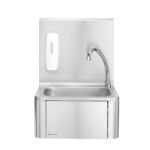 Hendi Handwaschbecken mit Kniebedienung, 400x330x(H)560mm – Bild 2