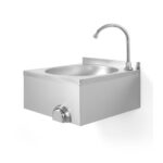 Hendi Waschbecken mit Kniebedienung, 400x428x(H)406mm – Bild 3