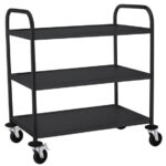 Hendi Servierwagen mattschwarz, 905x585x(H)945mm – Bild 4