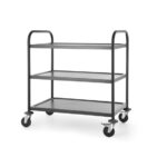 Hendi Servierwagen mattschwarz, 905x585x(H)945mm – Bild 2