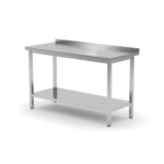 Hendi Wandtisch mit Ablage – verschraubt, Tiefe 600 mm, Profi Line, 1000x600x(H)850mm