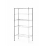 Hendi Lagerregal mit 5 Fächern, Chrom, 910x455x(H)1830mm – Bild 2