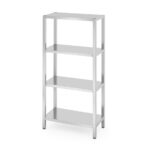 Hendi Lagerregal mit 4 Regalen – verschraubt, Kitchen Line, 800x400x(H)1800mm
