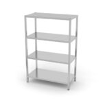 Hendi Lagerregal mit 4 Regalen – verschraubt, Kitchen Line, 1000x500x(H)1800mm
