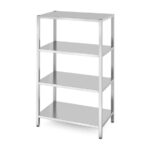 Hendi Lagerregal mit 4 Regalen – verschraubt, Kitchen Line, 1000x600x(H)1800mm