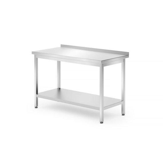 812730.jpg Hendi Wandtisch mit Ablage – verschraubt, Tiefe 700 mm, Profi Line, 1200x700x(H)850mm – Bild 1