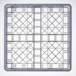 Stalgast Spülkorb für Gläser und Tassen, 49 Fächer, 500 x 500 mm – Bild 3