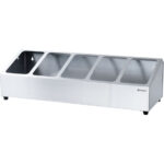 Edelstahl Ständer für Gastronormbehälter - 5 x GN 1/4 (150 mm) – Bild 3