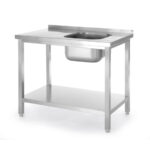 Hendi Spültisch mit Ablage, verschraubt, Kitchen Line, 1000x600x(H)850mm