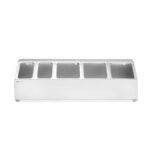 Hendi Halterung für Gastronorm-Behälter, 5 Fächer, 745x245x(H)215mm