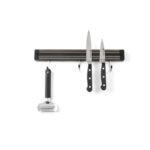 Hendi Messermagnetleiste mit Haken, 3 Haken, Schwarz, (L)340mm – Bild 2