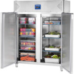 Starline Doppeltür-Kühlschrank, Edelstahl, GN 2/1, 1480x830x2010 mm (BxTxH) – Bild 8