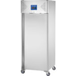 Starline Edelstahl Kühlschrank mit Rädern, GN 2/1, 740x830x2010 mm (BxTxH), 650 L
