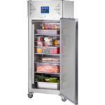 Starline Edelstahl Kühlschrank mit Rädern, GN 2/1, 740x830x2010 mm (BxTxH), 650 L – Bild 3