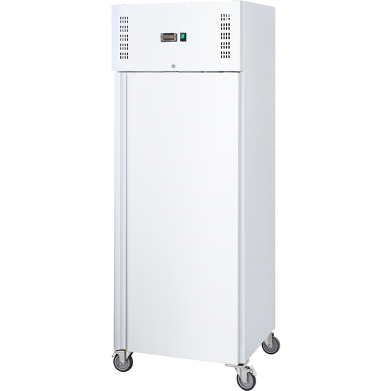 830700V01_Main_product_photo_MmKbpTN6IDaW.jpg Starline Kühlschrank GN 2/1, weiß, fahrbar, 680x810x2000 (BxTxH), 0,175 kW – Bild 1