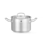 Hendi Kochtopf, mittel - mit Deckel, Profi Line, 2,1L, ⌀160x(H)110mm