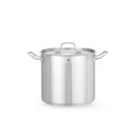 Hendi Schmortopf hoch - mit Deckel, Profi Line, 9,8L, ⌀240x(H)220mm