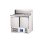 Starline Pizzatisch, 2-türig, GN 1/1, Aufnahme 5x GN 1/6, 900x700x1090 mm (BxTxH)
