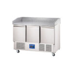 Starline Pizzatisch auf Rädern, 3-türig, GN 1/1, 1400x700x1120 mm (BxTxH) – Bild 2