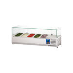 Starline Pizzakühlaufsatz mit Glasabdeckung, 5x GN1/4, 1200x335x440 mm (BxTxH) – Bild 9