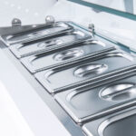 Starline Edelstahl Pizzakühlaufsatz mit Glasabdeckung, 6x GN 1/4, 1400x335x440 mm (BxTxH) – Bild 3