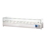 Starline Pizzakühlaufsatz, 9x GN 1/3, Edelstahl 2000x395x440 mm (BxTxH)