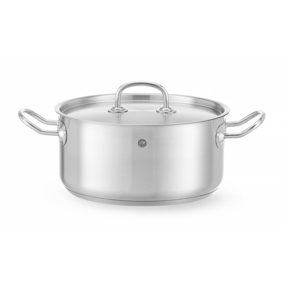 836026_OBW_2023_01_IMGP5614.jpg Hendi Topf niedrig - mit Deckel, Kitchen Line, 4,9L, ⌀240x(H)110mm – Bild 1
