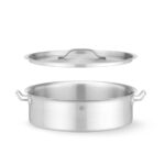 Hendi Kochtopf, niedrig - mit Deckel, 10,8L, ⌀360x(H)139mm – Bild 4