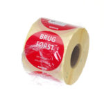 Hendi Lebensmittelsicherheit-Aufkleber, mehrfach verwendbar, leicht entfernbar, „USE FIRST“ (Zuerst verwenden), Rot, 500 Stk., ⌀50mm – Bild 2