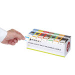 Hendi Satz Lebensmittelsicherheitsetiketten, mehrfach verwendbar, leicht herausnehmbar, mit Spender, 240x80x(H)100mm – Bild 2