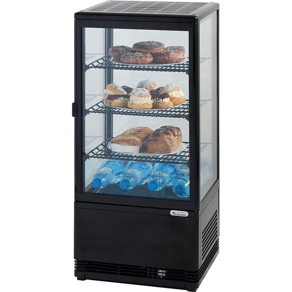 852171V02_MAIN_PRODUCT_PHOTO_mz3YlGWqOouw.jpg Stalgast schwarze Kühlvitrine PAN4L, 78 Liter mit Umluftkühlung – Bild 1