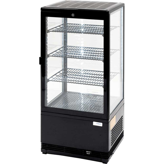 852174V02_MAIN_PRODUCT_PHOTO_YZqgyrxYOK9l.jpg Stalgast schwarze Kühlvitrine PAN4L, 78 Liter mit Umluftkühlung – Bild 1