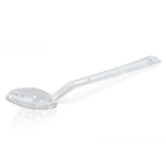 Essentials Servier-/Salatlöffel Set, 33 cm, perforiert, klar, Set á 4 Stück, Polycarbonat
