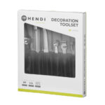 Hendi Dekoriermesserset - 6-teilig, Schwarz, 280x100x(H)50mm – Bild 3