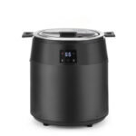 Hendi Suppenkessel ohne Wasser, 10L, 10L, Schwarz, 220-240V/450W, ⌀330x(H)398mm – Bild 2