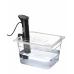 Hendi Gastronorm-Deckel mit Sous-Vide-Stab-Aussparung, GN 1/2, Transparent, 265x325mm – Bild 3